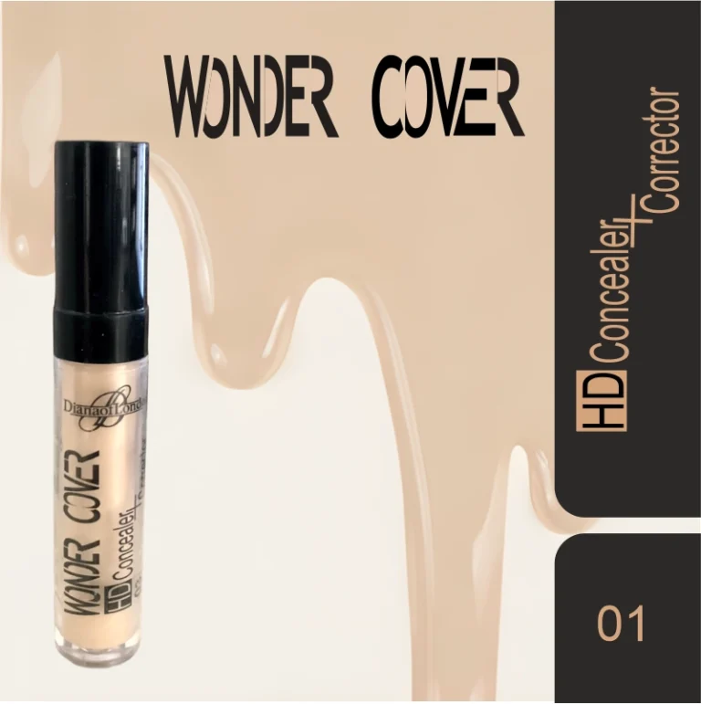 Diana of London Wonder Cover HD Concealer+Corrector – high coverage formula for flawless skin and natural radiance