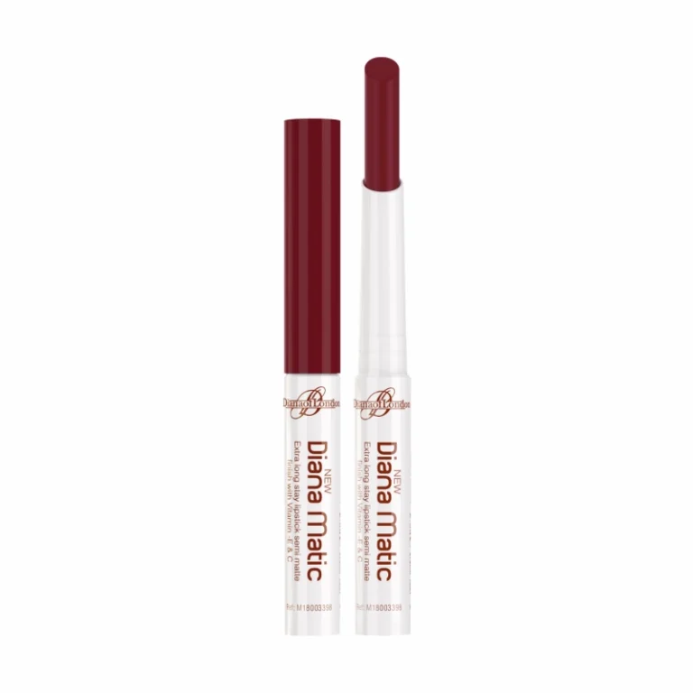 Diana of London Diana Matic Extra Long Stay Lipstick – semi-matte finish with Vitamin E & C for smooth, moisturized lips